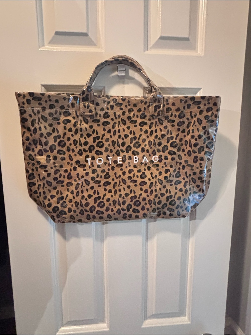 Source Unknown Leopard Print Tote Bag - Brown and Black